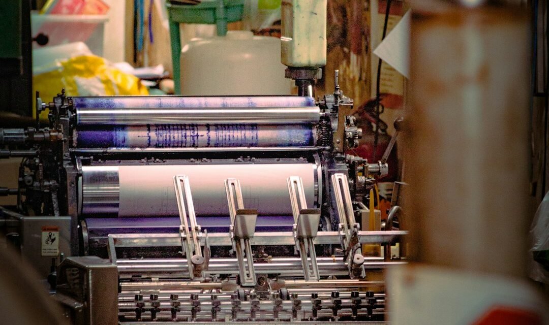 How Can SMEs Remove Bottlenecks from Core Processes? 4 Printing press representing capacity constraints in an SME process